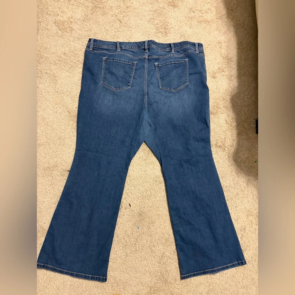 Torrid Dark Blue Flare Bootcut Super Stretch Women's Jeans Size 26 Western Rodeo